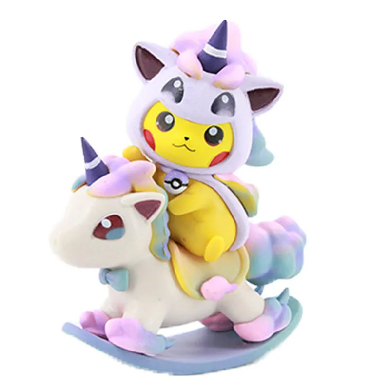 

Экшн-фигурки Takara Tomy Pokemon Pikachu, минифигурки 12 см, пвх модель, аниме кавайная кукла Q Version, манга, статуя, коллекционные игрушки