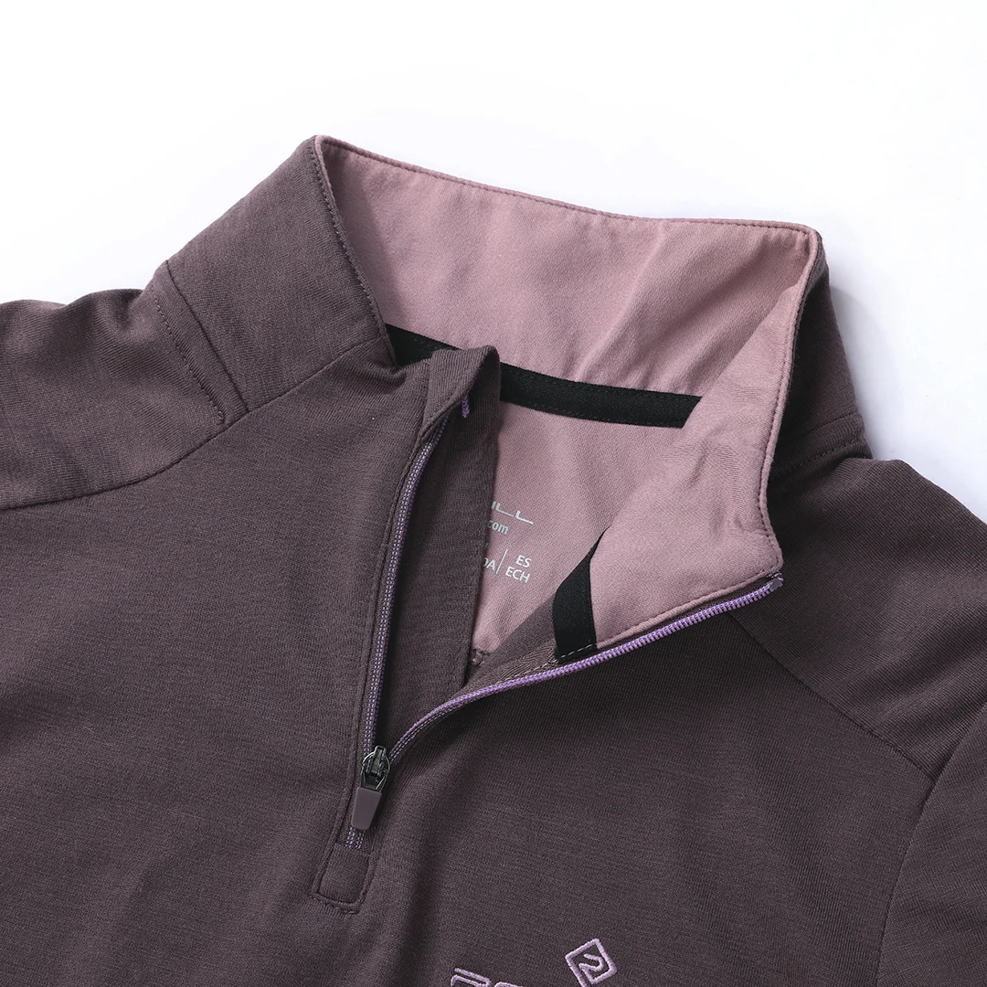 Женская приталенная рубашка из мериносовой шерсти с длинным рукавом базовый