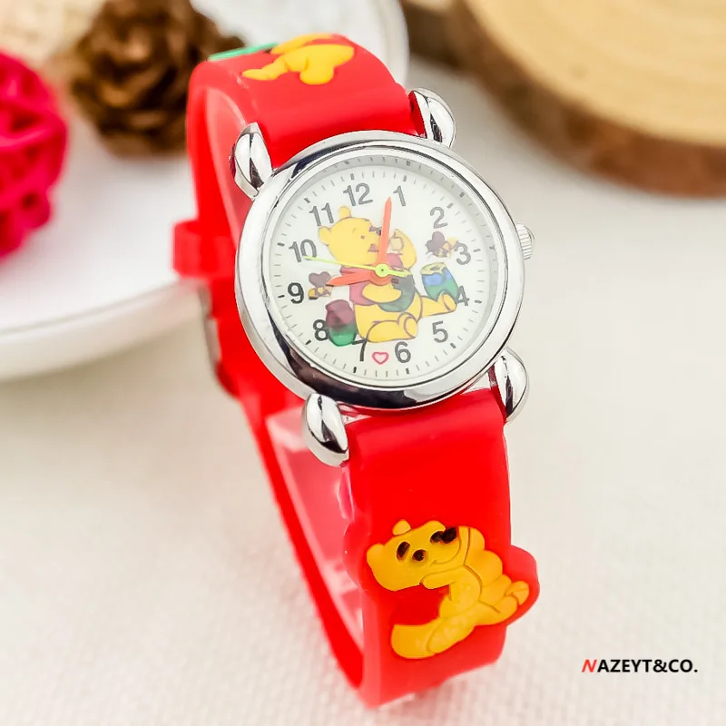 New Disney Winnie The Pooh Orologio Elettronico Per Bambini Personaggio Anime Cartoon Cute Analog Digital Quartz Watch Regali Giocattolo Per Bambini