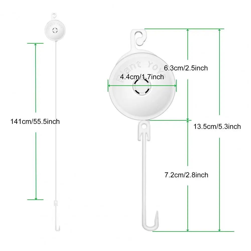 

Выдвижной Нейлоновый йо-йо для растений, легкий, предотвращающий изгиб, полезный выдвижной крючок, йо-йо для растений