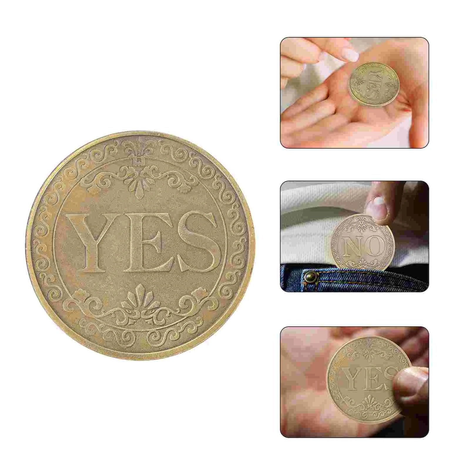 

Бронзовая Монета да нет выбора памятный стереоскопический рельефный сувенир в ретро стиле