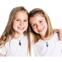 heart style uk 2pcs set best friend necklace friendship multi coloured