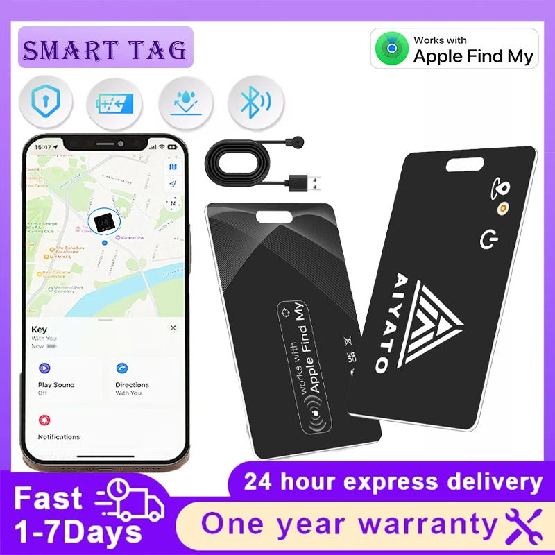 Фото Для Apple Find My APP Smart Air Tag GPS трекер карты анти-потерянное напоминание устройство поиска ключей детские сумки кошелек для домашних животных локатор смарт-тег №1