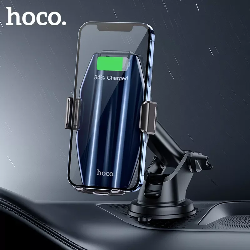 

New in Wireless Car Charger Qi Automatic Infrared Clip Air Vent Mount Car Phone Holder Glass Surface 15W Fast Charger for iPhone