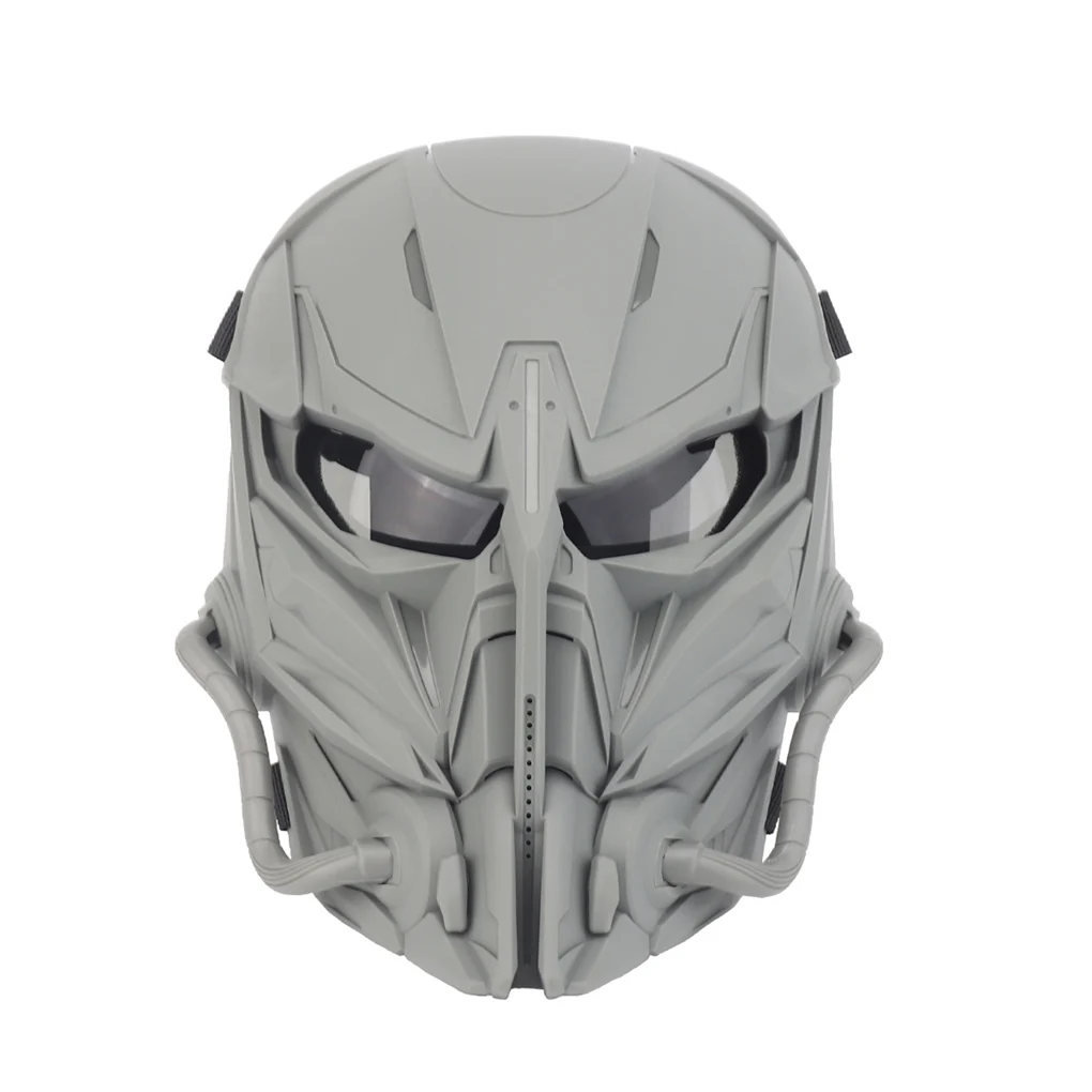 

Paintball Hunting Masks Breathable Face Cover Headgear Reduing Impact Facepiece with Air Holes with Sponge Cushion Green