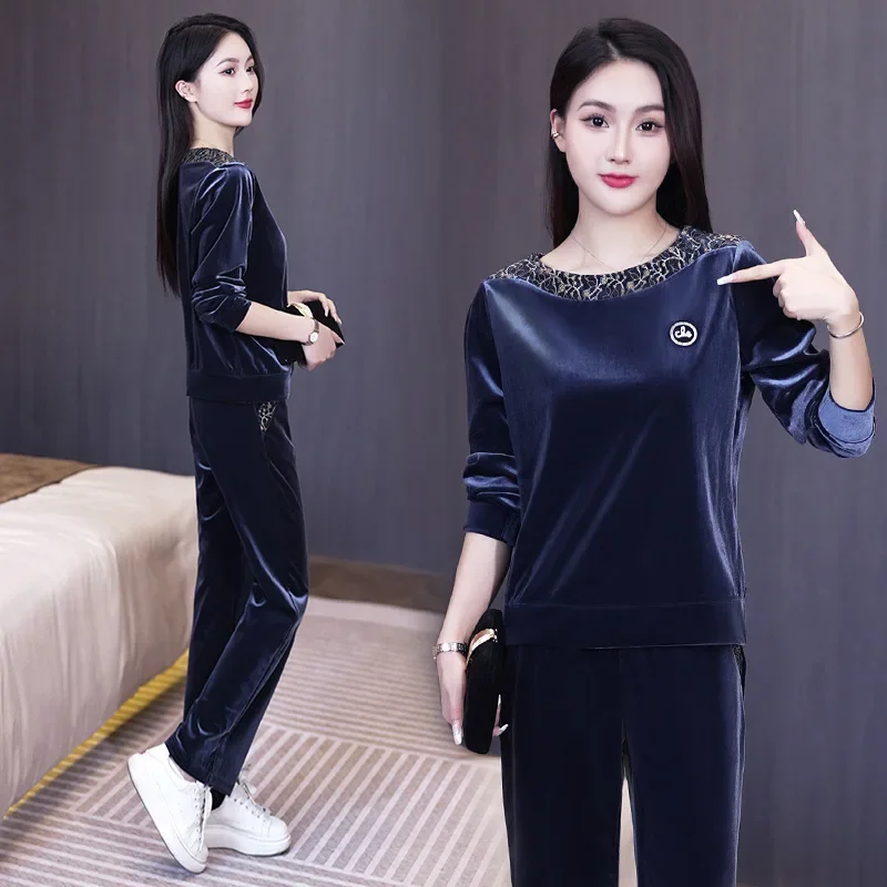 Высококачественный спортивный костюм свободного кроя больших размеров Новое