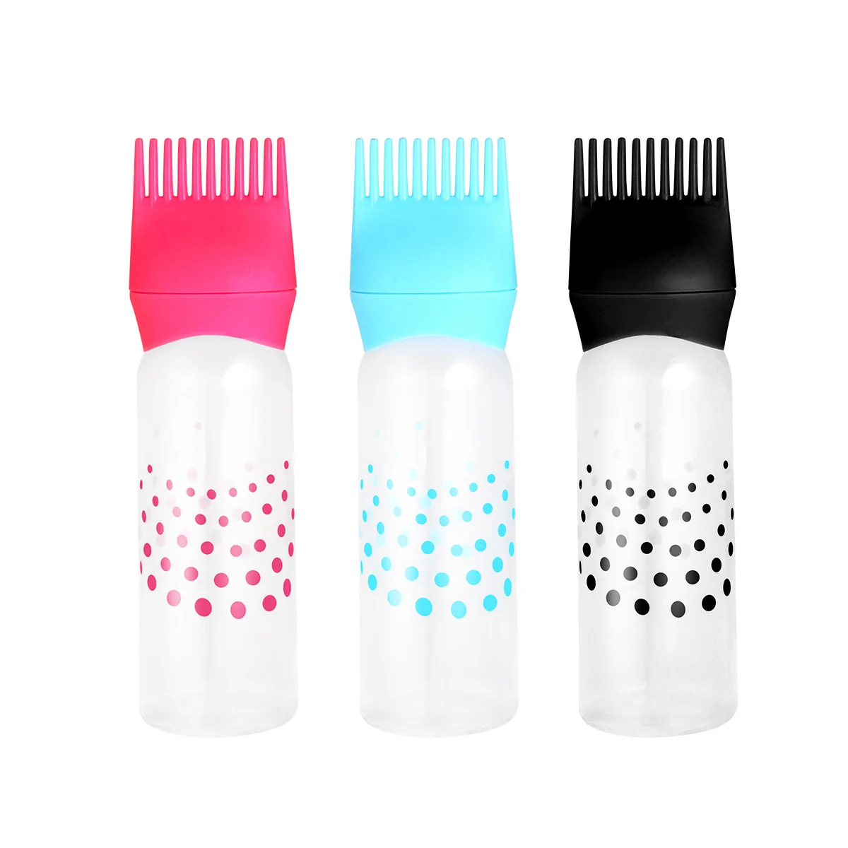 

3pcs Root Comb Applicator Hair Dyeing Applicator Bottle Hair Dye Bottle Hair Dye Bottle Applicator Comb