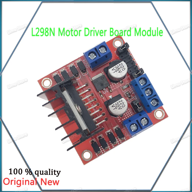 1 шт./лот! Плата контроллера драйвера двигателя L298N модуль L298 для Arduino Dual H Bridge