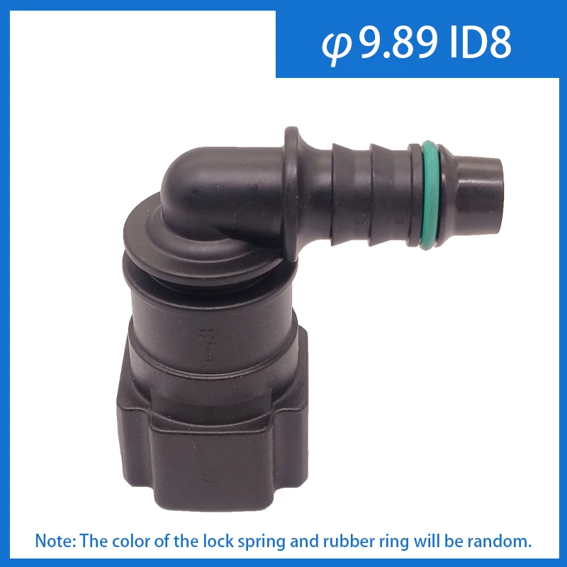 

2 шт. x 9,89 ID8 90 ° женский автомобильный топливный шланг, быстроразъемный разъем, деталь карбюратора