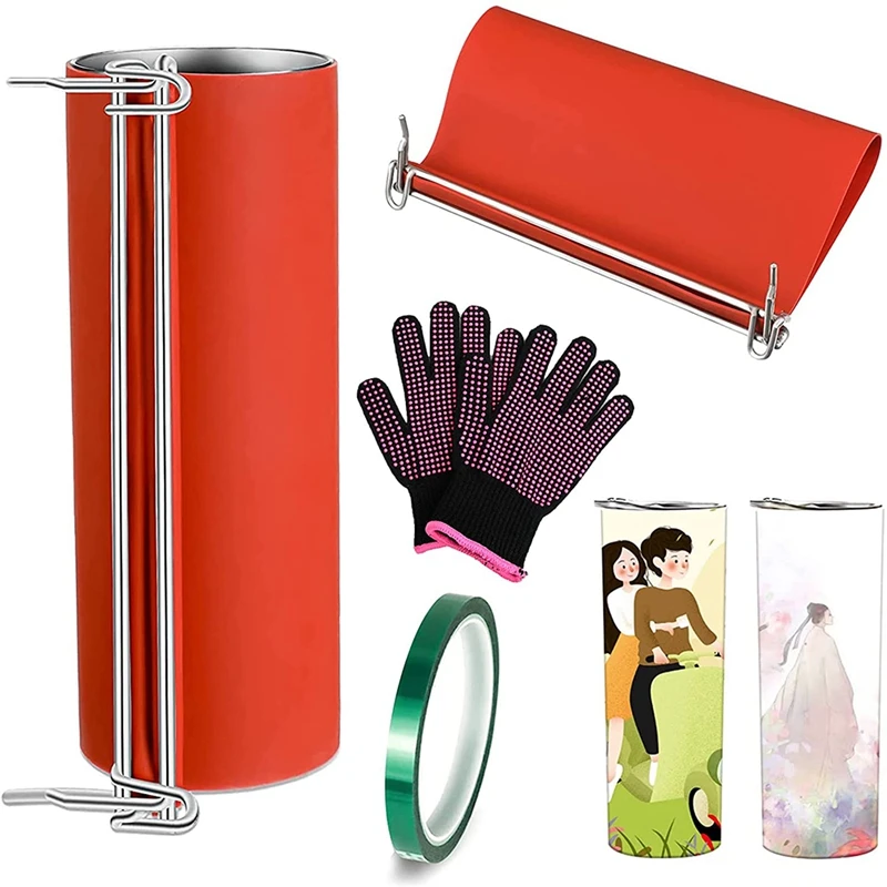 

Silicone Mug Clamp 3D Sublimation Silicone Tumbler Wrap Heat Press Silicone Mug Clamp Fixture For DIY Mugs Printing