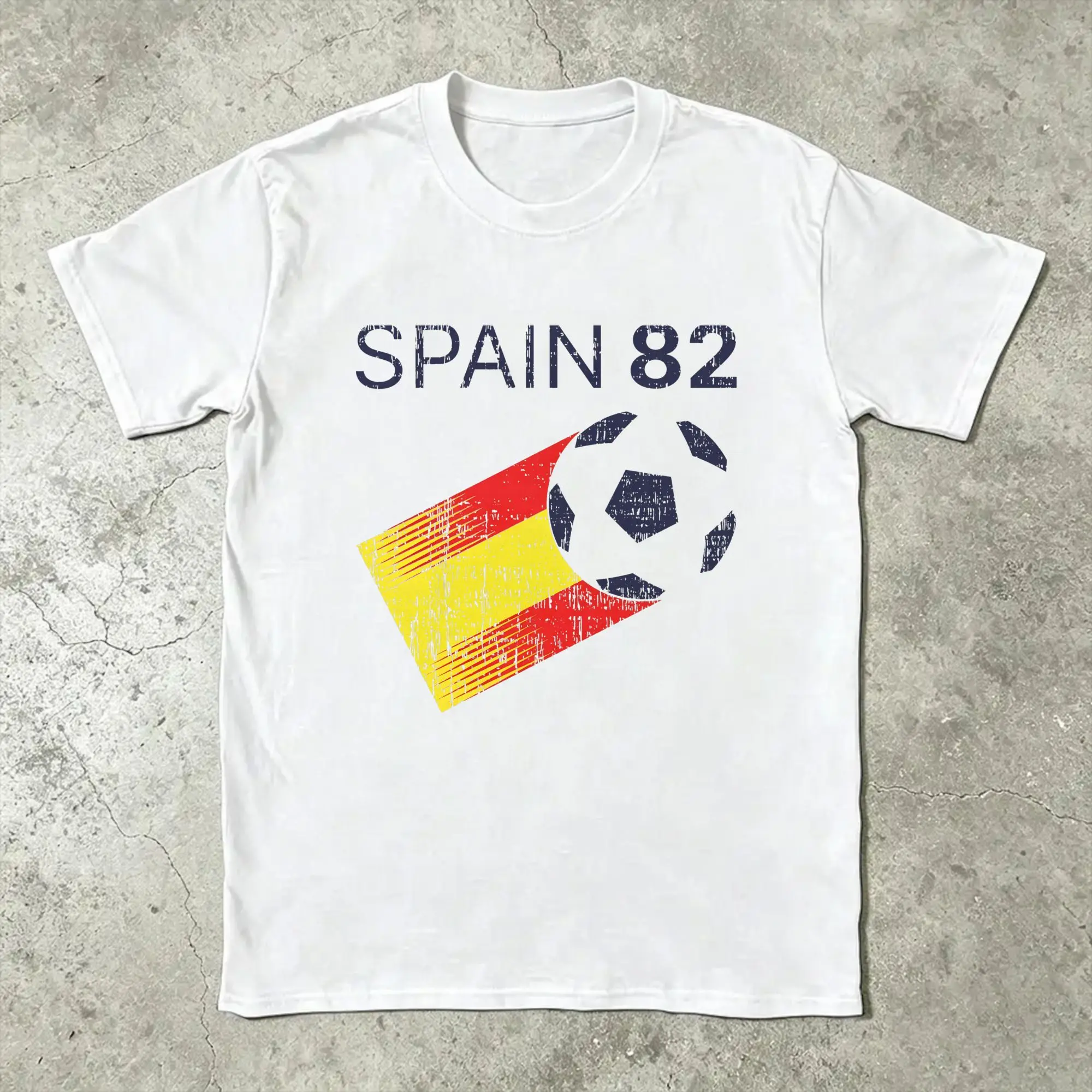 Фото Футболка Naranjito Espana 82 Spain Mascot 1982, мужская футболка с изображением футбольной эмблемы 1982 года, креативная футболка с короткими рукавами, одежда больших размеров из чистого хлопка №2