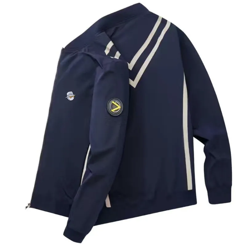 2022 Spring Autumn Golf Wear Man Loose Windbreaker Fishing Jacket High Quality Thin Golf Clothing Men Bomber Jacket Coat