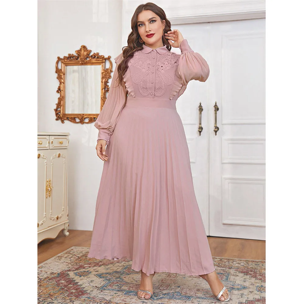 

Женские Длинные Платья-макси больших размеров, новинка 2023, осенне-зимняя Роскошная шикарная элегантная вечерняя одежда для вечерние в араб...