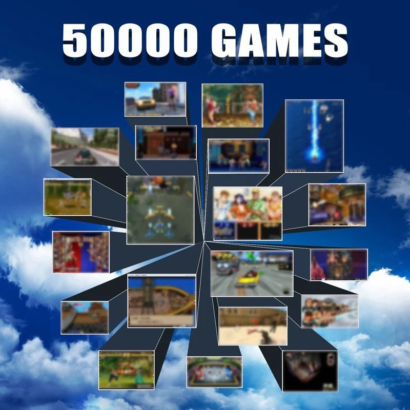 Аркадная игровая консоль 33000 + встроенных игр для PS1/PSP/NDS/N64/MAME и т. д. 50 эмуляторов