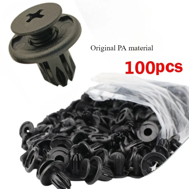 

10/30/50/100 шт. 10 мм пластиковый заклепка крепежный винт автомобильный бампер крыло автомобильный крепежный зажим универсального типа