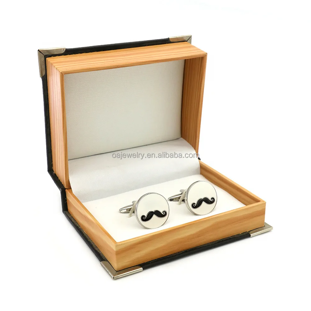 

Nolvety Round Design Black Mustache Cufflinks Set Button Business Men Accessories French Shirt Beard Shape Cuff Links for Gift