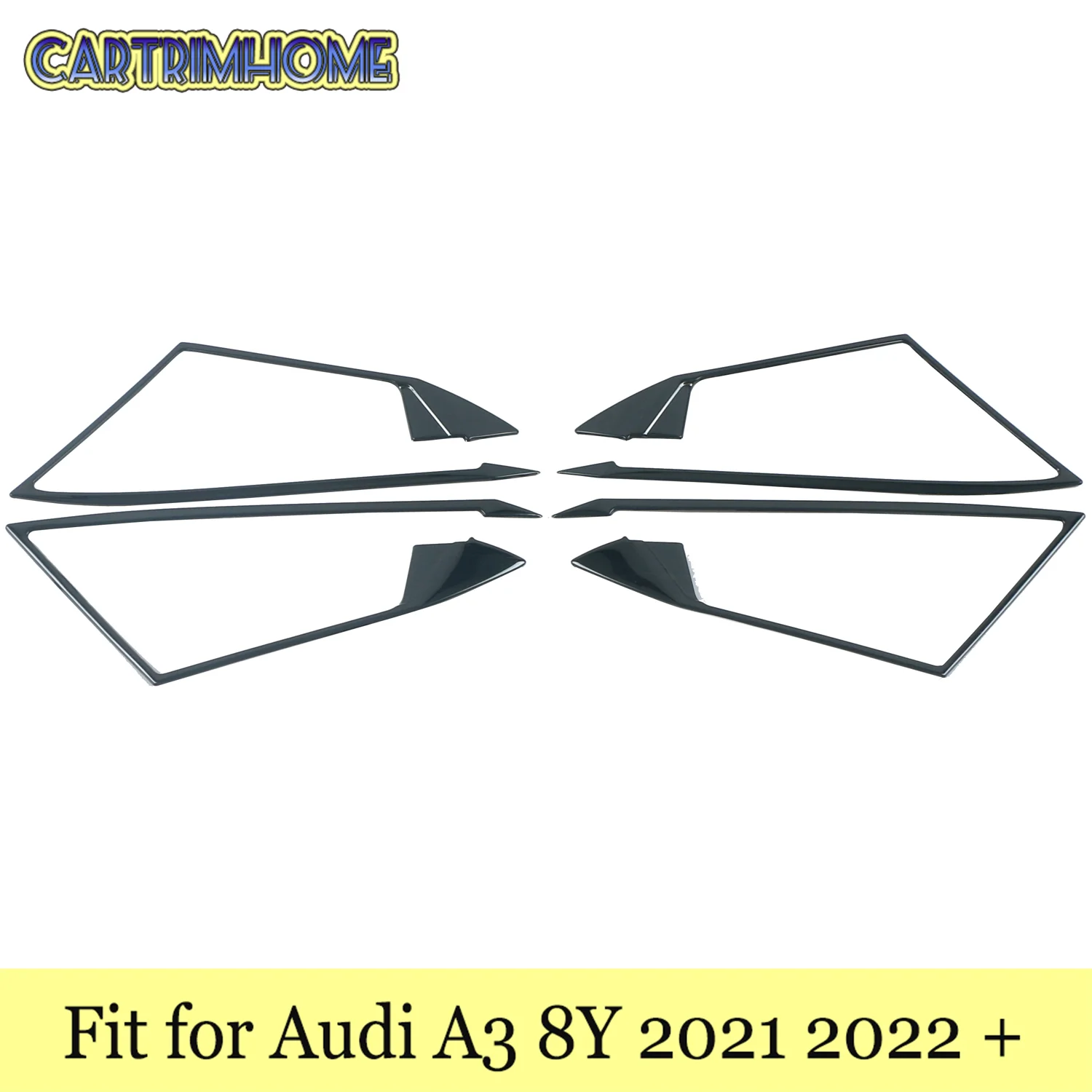 

Автомобильные товары, подходят для Audi A3 8Y Sportback Sedan 2021 2022, аксессуары, дверная ручка, защитная крышка чаши, отделка, 4 шт., внутренние части