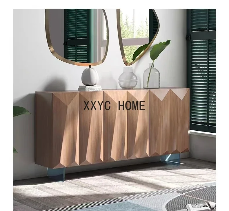 Скандинавский входной шкаф специальной формы бытовой деревянный цветной