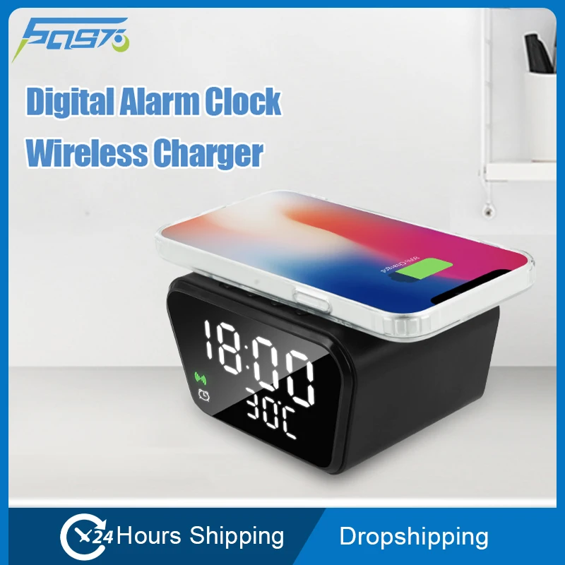 

6097 Qi Wireless Charger For iPhone 13 pro 12 Fast Charging Dock Smartphone Chargers For Samsung z Flip 3 Stand Charging Station