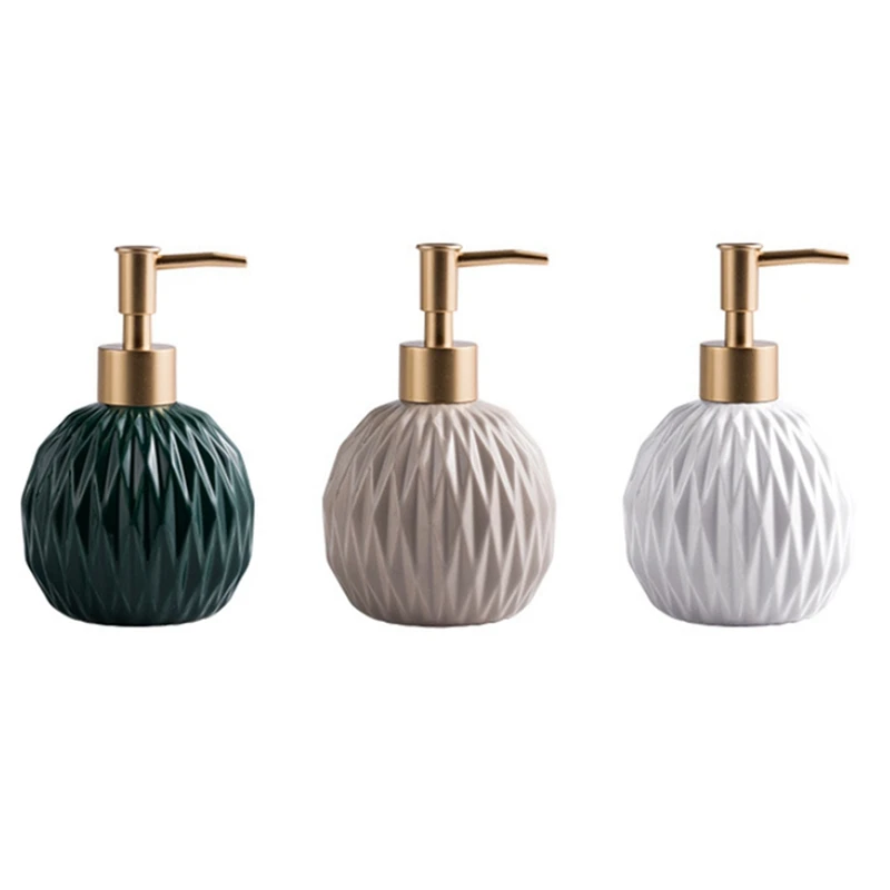 

Ромбовидная керамическая бутылка для лосьона, круглая бутылка для шампуня, дезинфицирующие средства для рук, банка, Товары для ванной комна...