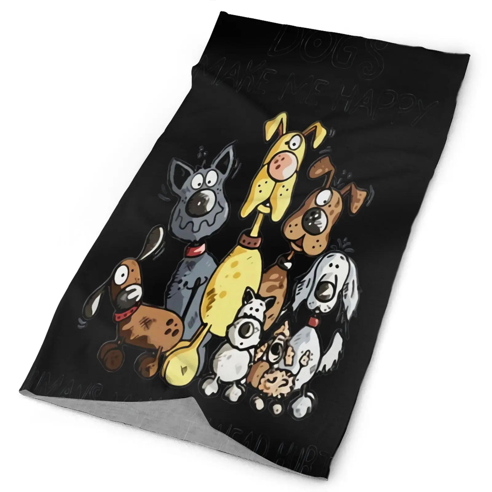 

Мужская бандана для собак «делает меня счастливым человеком», шарф для лыж, тактическая маска, тактическая одежда для езды на велосипеде, му...