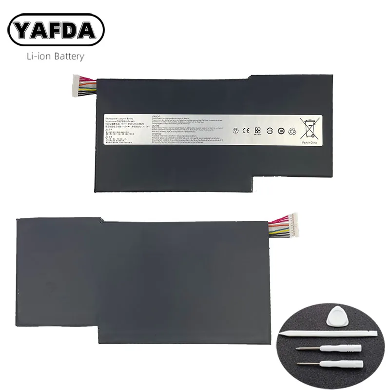 YAFDA BTY-M6J Аккумулятор для ноутбука MSI GS63VR GS73VR 6RF-001US BTY-U6J 9N793J200 BP-16K1-31 11 4 V 64.98Wh |