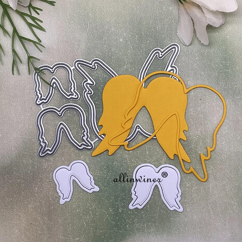

3Pcs Wings decoration Metal Cutting Dies Stencils For DIY Scrapbooking Decorative Embossing Handcraft Die Cutting Template