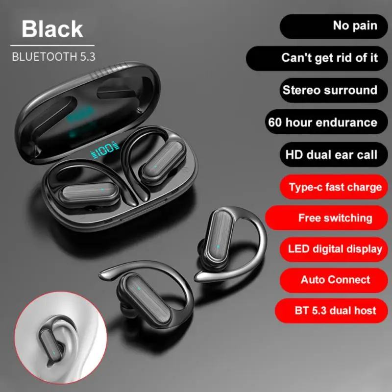 

Stereo Headset Waterproof Noise Reduction Wireless Headphones Touch Control Tws Wireless Earphone Sport Earbuds
