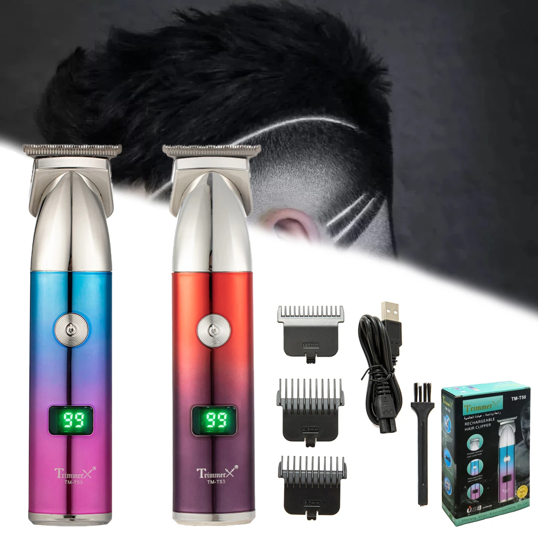 

Rechargeable Electric Hair Clippers LCD Display Hair Cutting Machine For Men Two Speeds Professional Hair Trimmer Barber