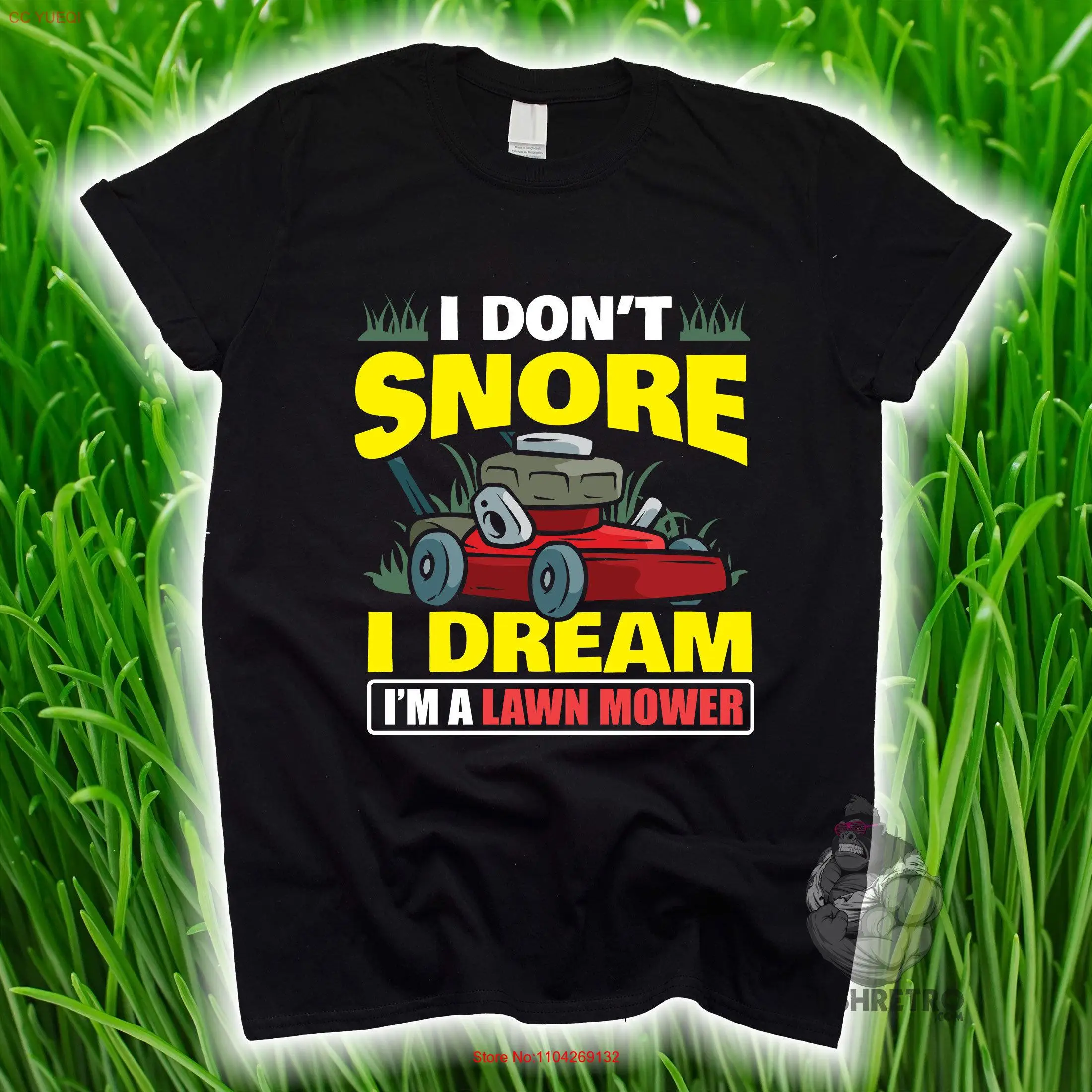 Футболка Я мечтаю я газонокосилку для папы ландшафтный дизайн газонокосилка
