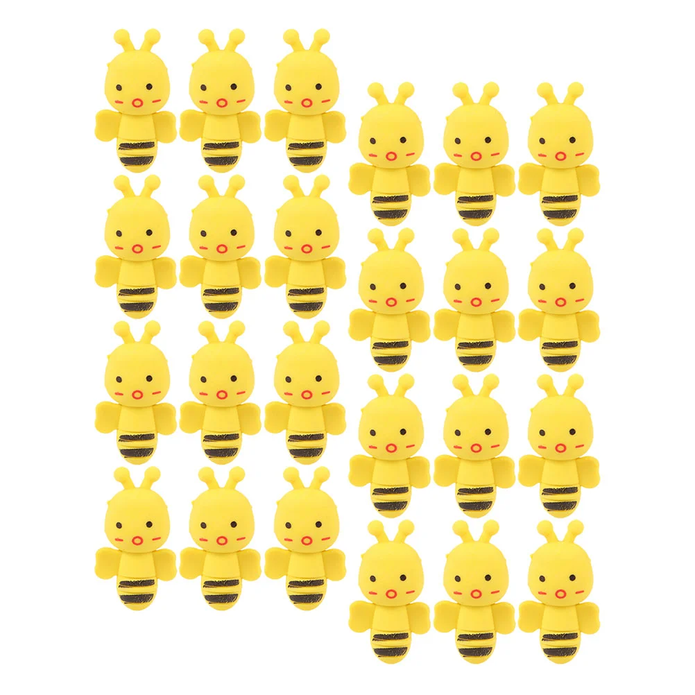 

40 Pcs Eraser Children Stationery Cartoon Bee Erasers Toys Animal Kids Adorable Funny Puzzle For Kids