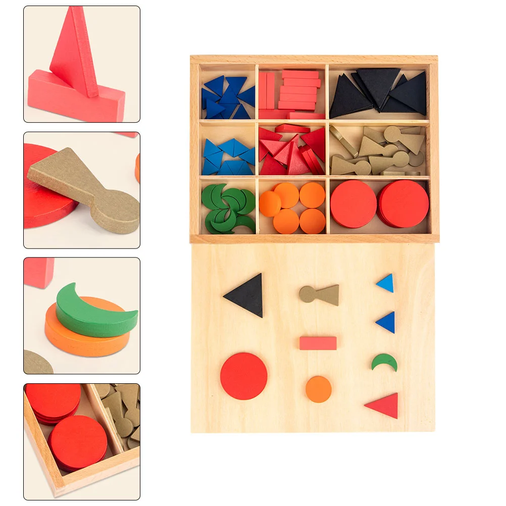 

Montessori Teaching Aids Shape Color Learning Toy Grammatical Symbol Puzzle Toddler Jigsaw Wooden Cognitive Plaything Baby Toys