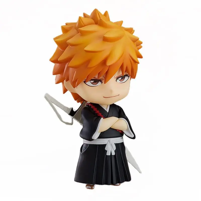 

Bleach Figure Ichigo Anime Present For Kids KUCHIKI RUKIA Bandai Doll Collection Statue Model Toys Action Kurosaki 8CM Figurine