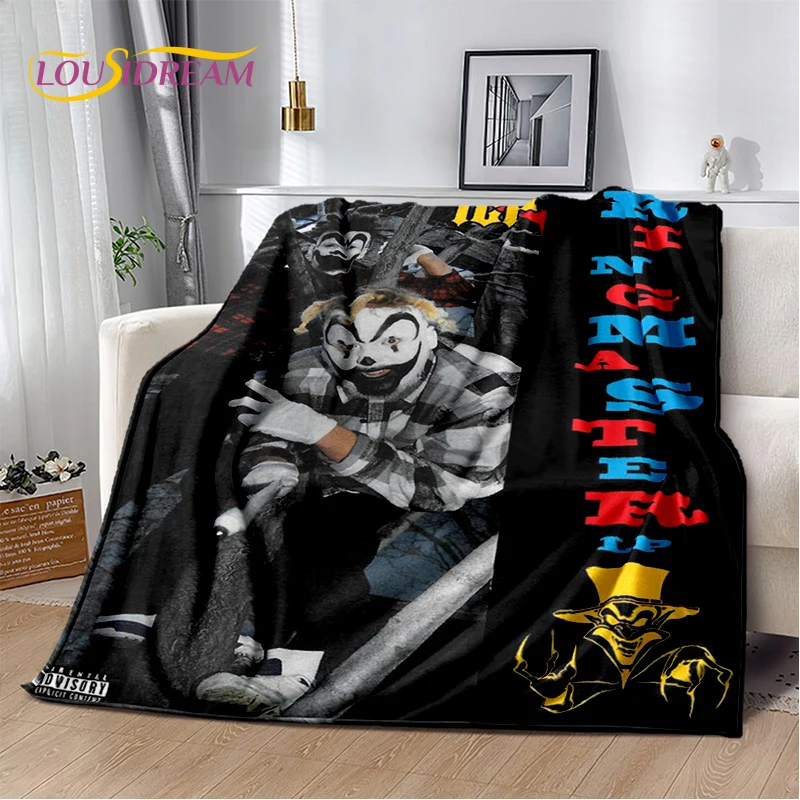 Фото Мягкое фланнелевое одеяло Rap Metal Insane Clown Posse Icp Juggalo для кровати, спальни, дивана, пикника, плед для улицы, подарки №2