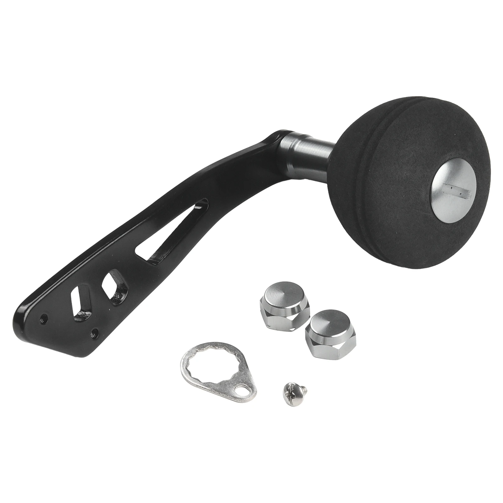

103.3mm All Metal Power Single Fishing Reel Handle EVA Knob Reel DIY Replacement Parts For Saltwater Freshwater Fishing Tackles