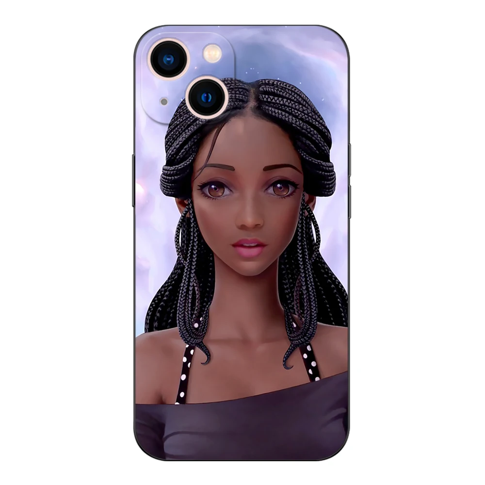 Черный чехол из ТПУ для Samsung Galaxy A03 SM-A035 Core A03S A13 A23 LTE A33 A53 A73 4G 5G африканских девушек