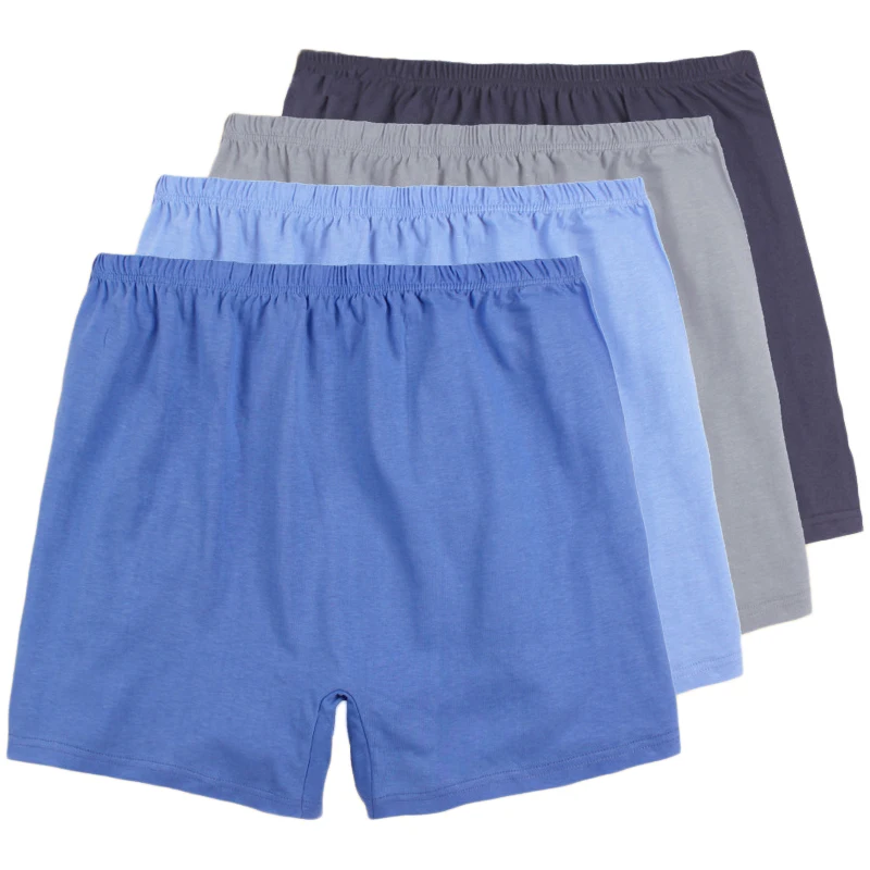 

High Quality Cotton Underwear Men 4XL Plus Size 100KG Men's Boxers Underwear Large Size Breathable Loose Mens Panties Lingerie