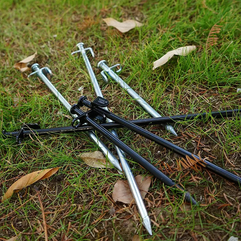

1pc Outdoor Tent Bold Steel Nails Beach Snow Garden Nails Tent Accessories Black Nails for Tent Fixed Garden Supplies