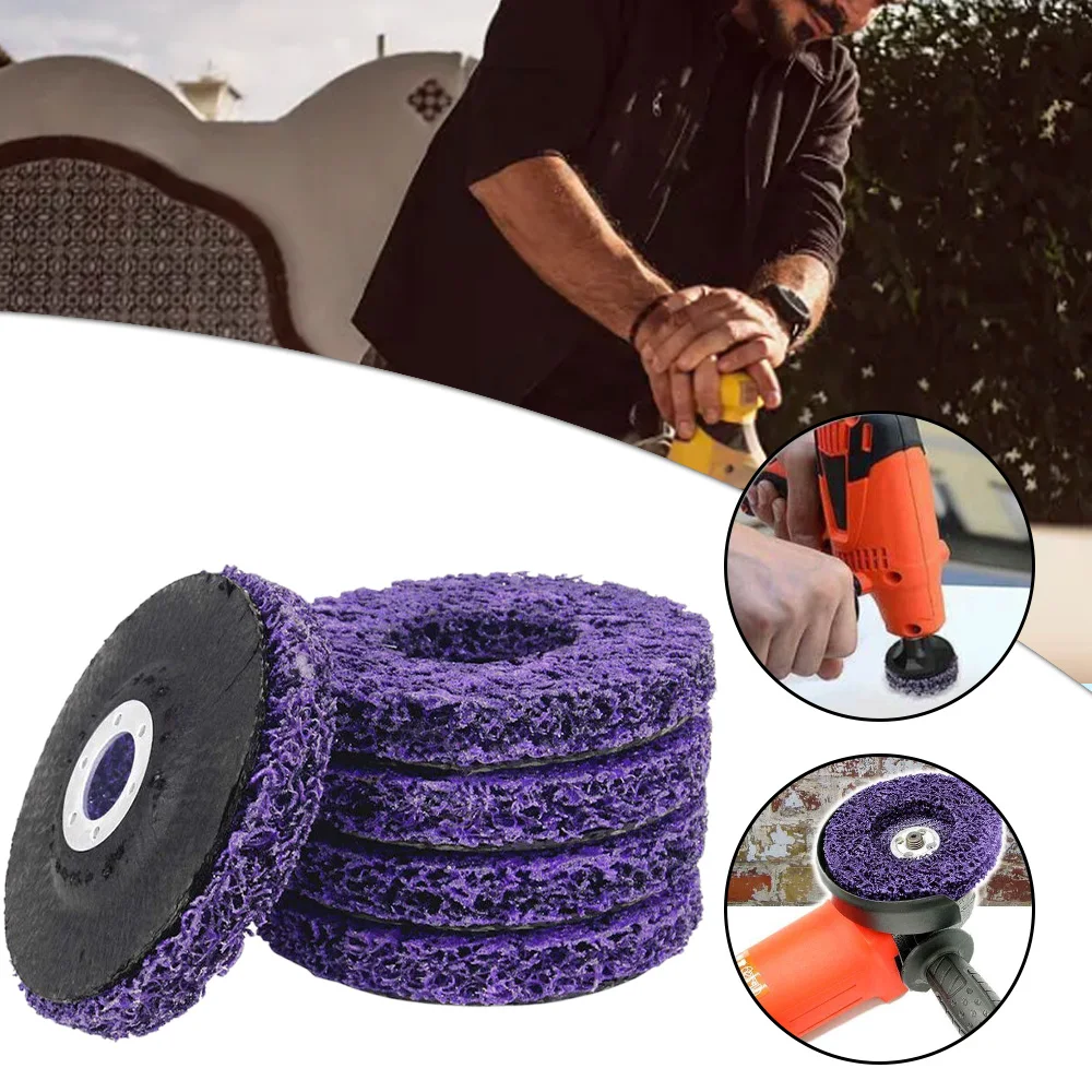 

Полипропиленовые диски 5 шт., для удаления краски и ржавчины, 115 мм, для угловой шлифовальной машины, металла, дерева, пластика