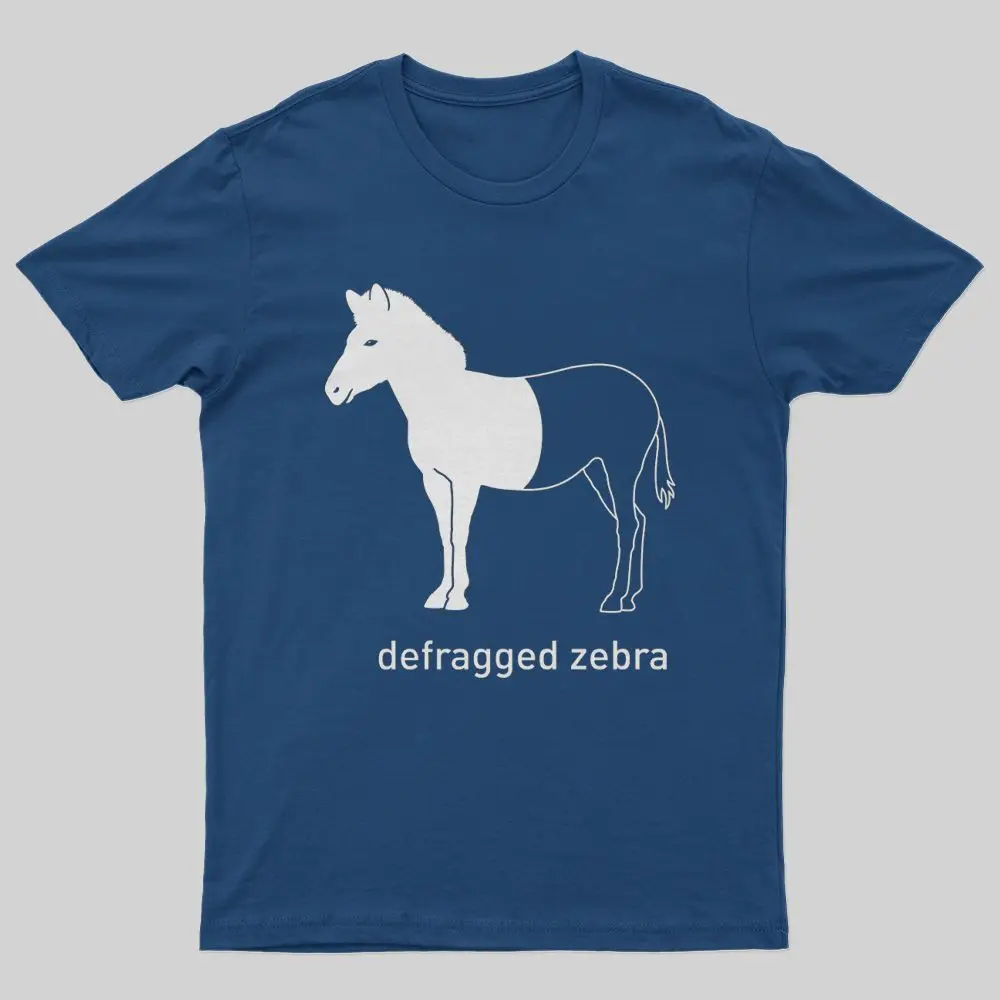 

Badassdude DEFRAGGED ZEBRA Printing Men's Casual Fashion T-shirt