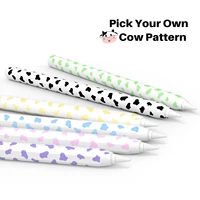 2022 silicone cows cover for apple pencil 2 anti scratch ipad touch screen pen case for pencil 2nd protective pouch cap holder