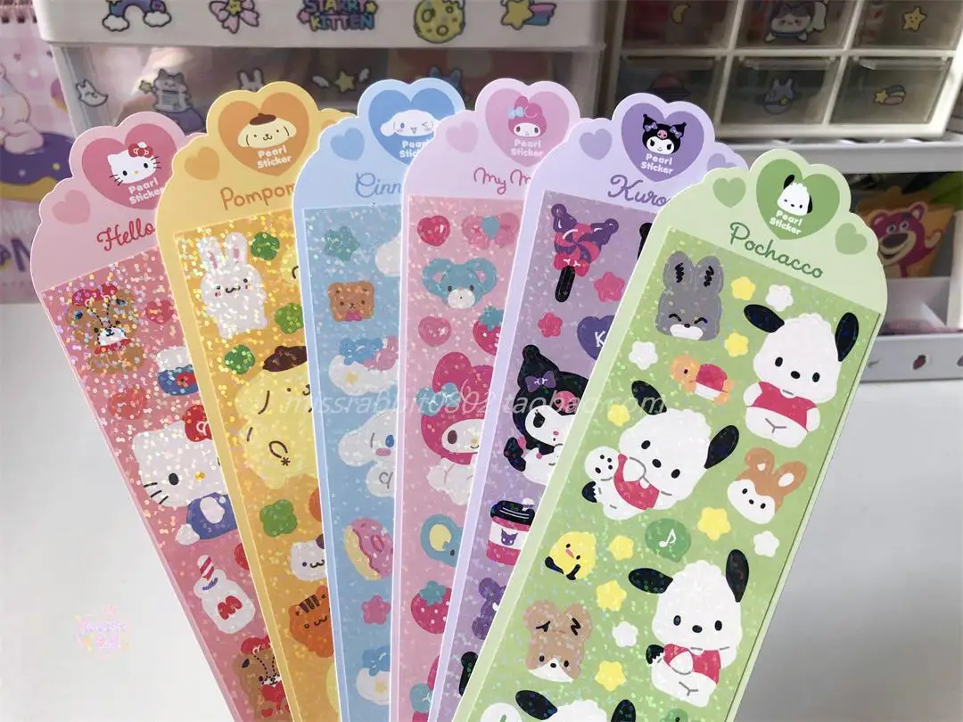

Sanrio sticker hand account diary laser decoration goo card large pattern Pacha dog hand account toy gift