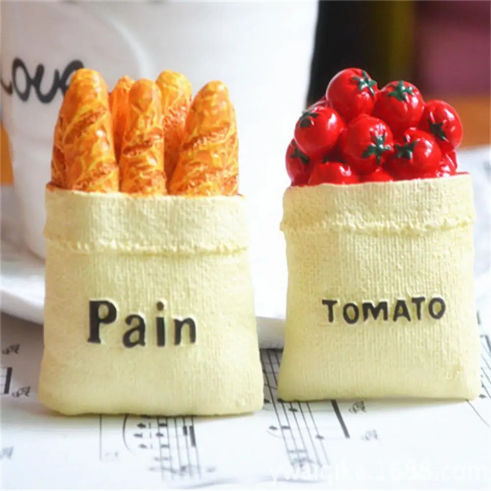 

Simulation Food Realistic Looking Waterproof Resin Artificial Food Tomato Bread Photography Props for Home