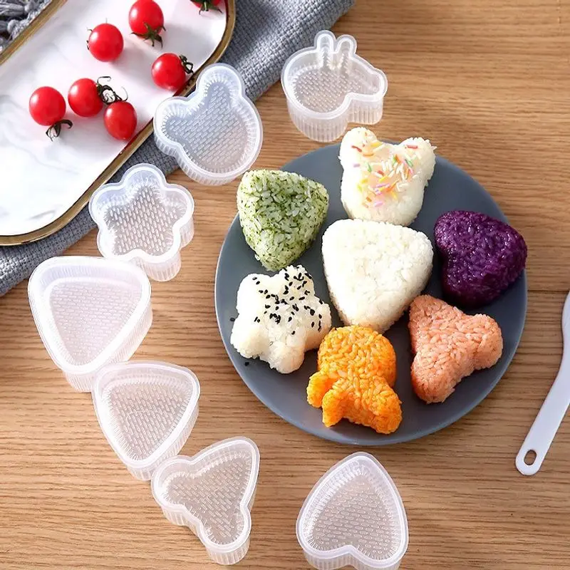 

Набор рисовых шариков в мультяшном стиле, рулон для суши, искусственный шар, рисовый шар, пресс-форма для бэнто, японские инструменты «сделай сам», кухонные аксессуары