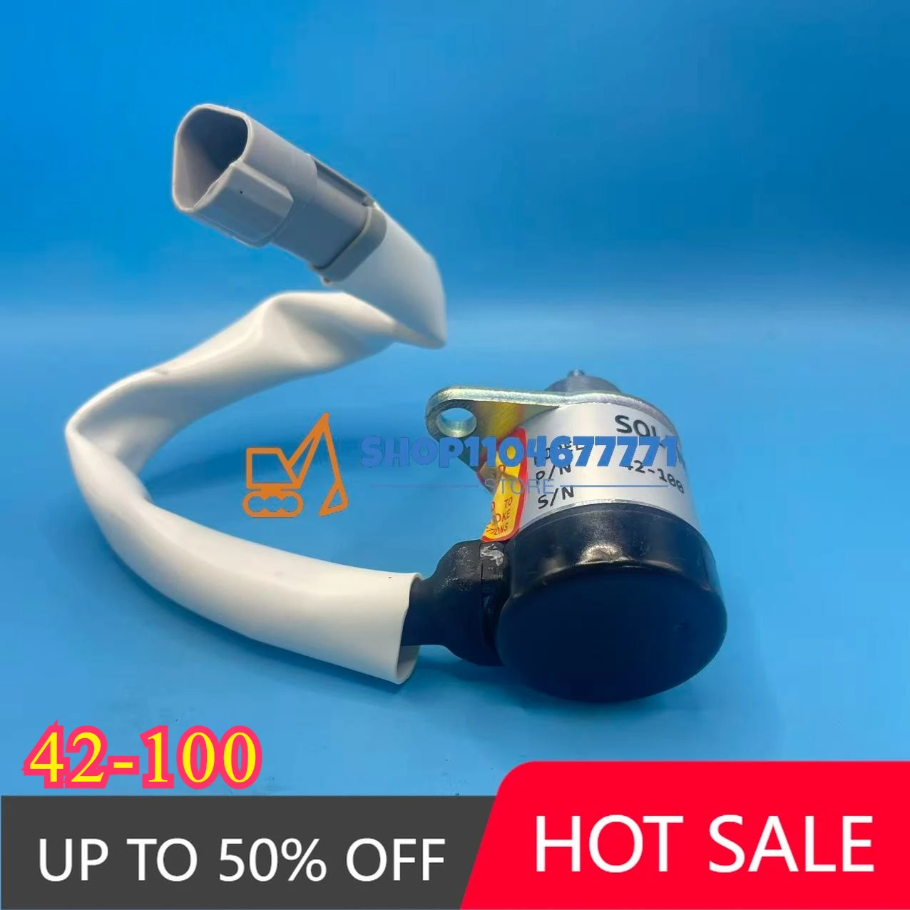 Фото 42-100 Электромагнитный клапан 12 В для Thermo King и двигателей 42 100 Соленоид остановки 41-9100 1500-3076 1500-3024 419100 №2