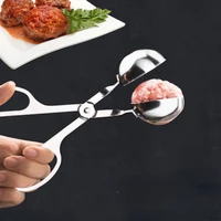 stainless steel fish ball clip kitchen meatball making tool meatball clip home ball round rice ball making supplies cozinha