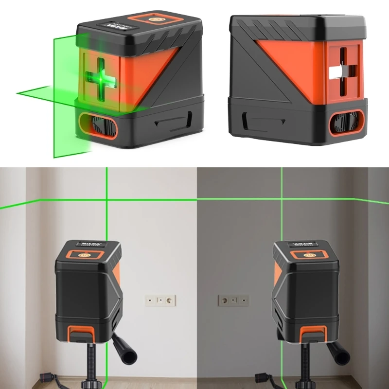 

Self Levelling 2 Lines Laser Level Horizontal & Vertical Cross-Line Tiling Floor Laser Tool Mini Alignment Laser Tool KXRE