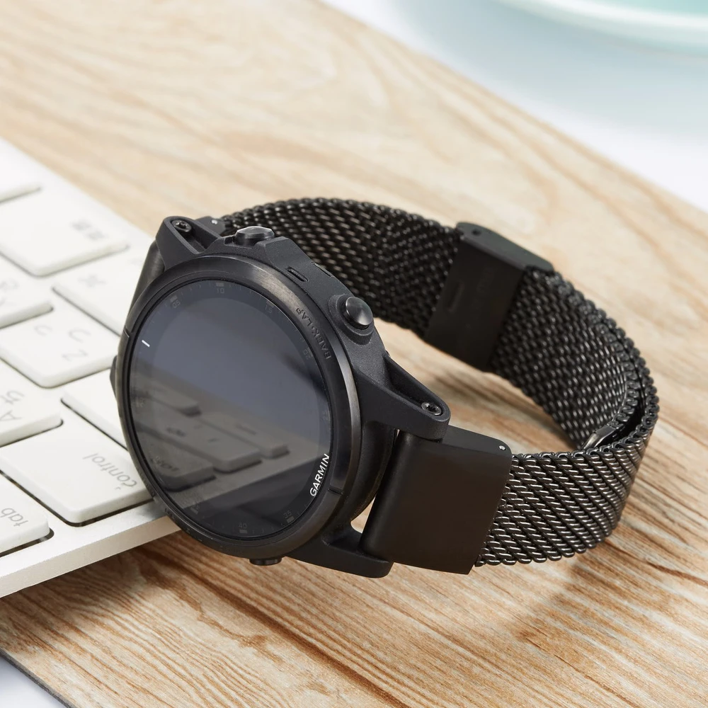 20 22 26mm Stainless Steel Strap For Garmin Fenix 7 7S 7X 6 6X Pro 5 5X Plus 3HR Watch Wrist Band QuickFit Metal Bracelet Correa