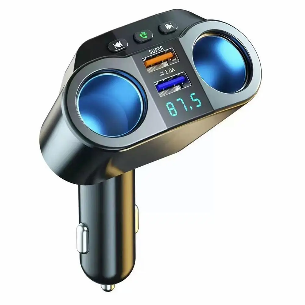 

3.1A Dual USB Car Charger 2 Port LCD Display 12-24V Lighter Socket Styling Fast Power Adapter Car Car Charger Cigarette N5L2
