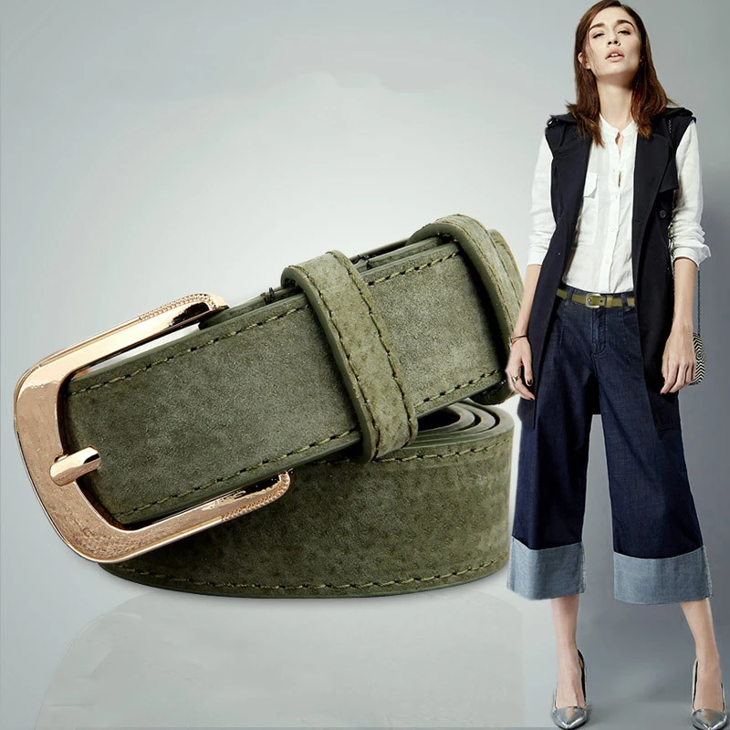 

Ремень из искусственной кожи Женский, модный декоративный пояс с металлической пряжкой, Осень-зима